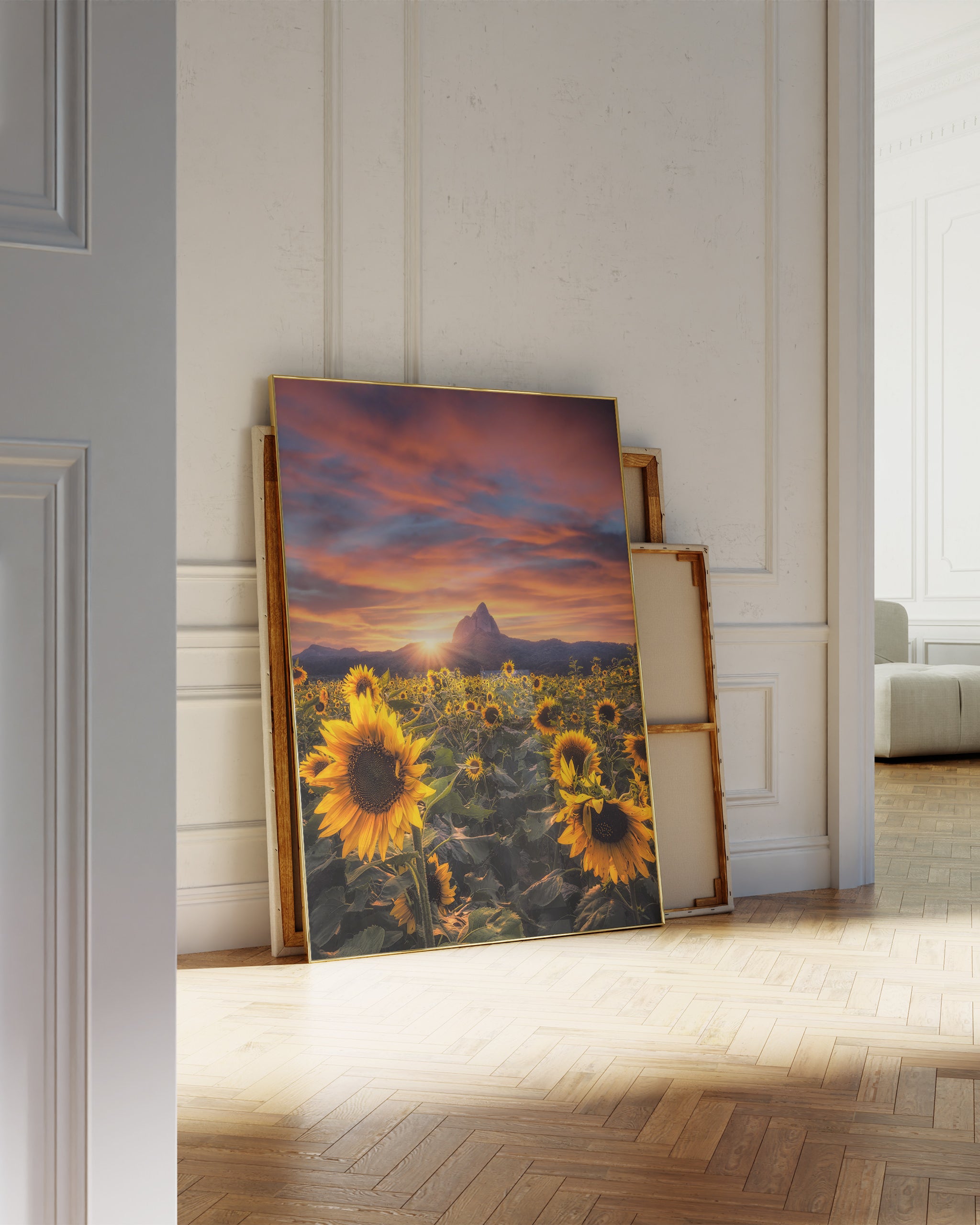 Sunflower Glow-psoter-wall_art-decor-The Poster Square