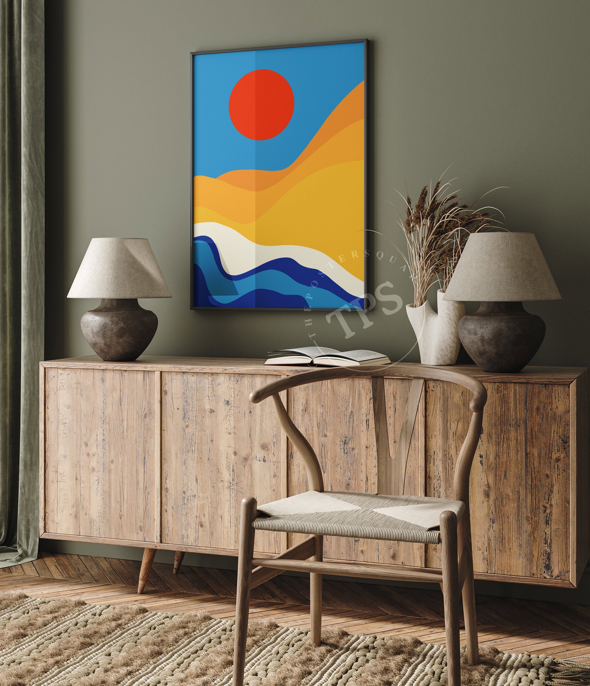 Ruby Sunset N2 The Poster Square