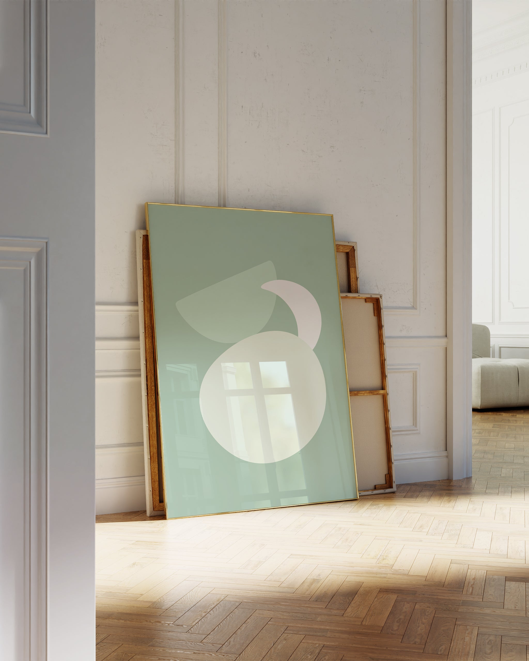 Green Minimalist Series No.1-psoter-wall_art-decor-The Poster Square