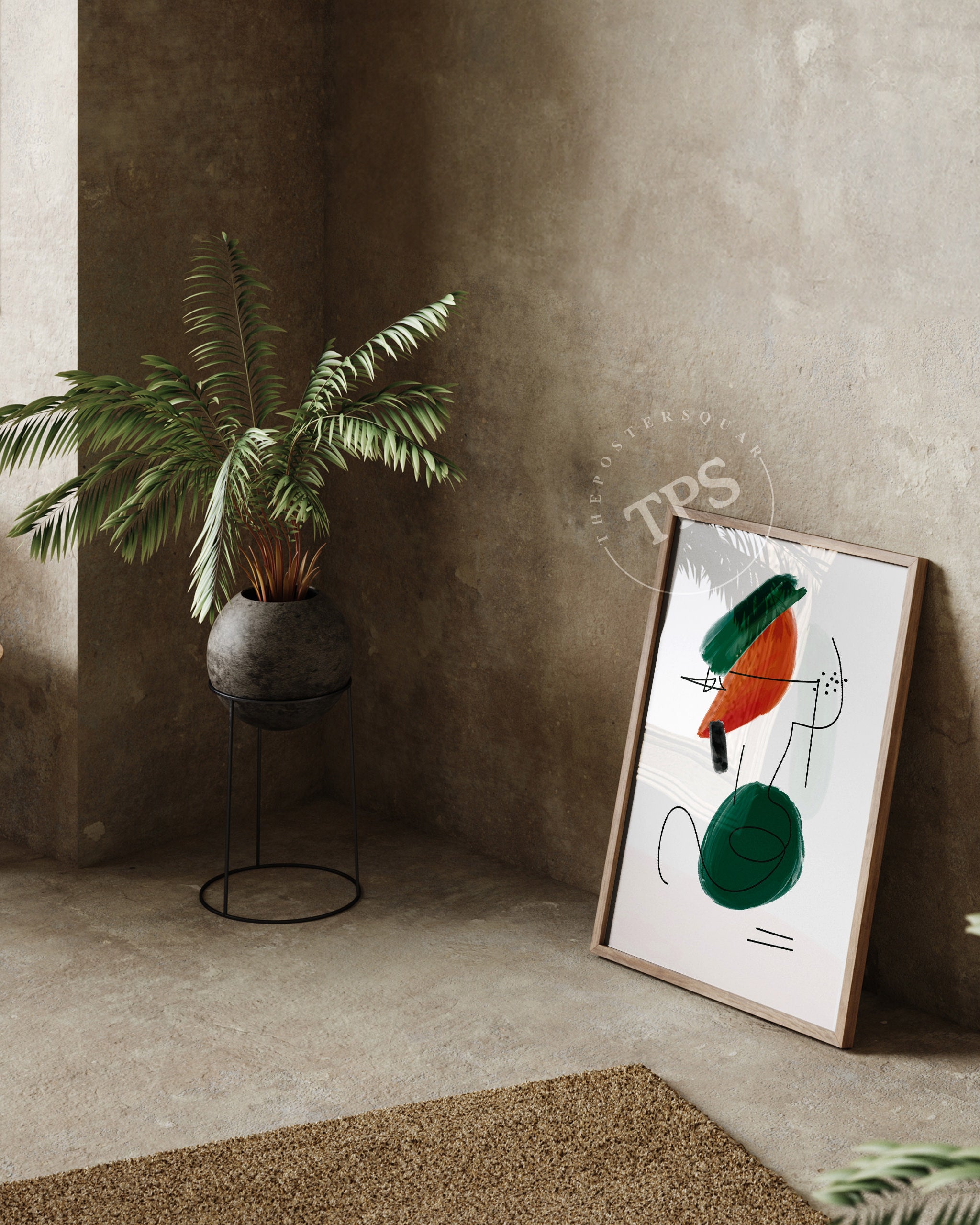 Minimalistic Abstract N9 The Poster Square