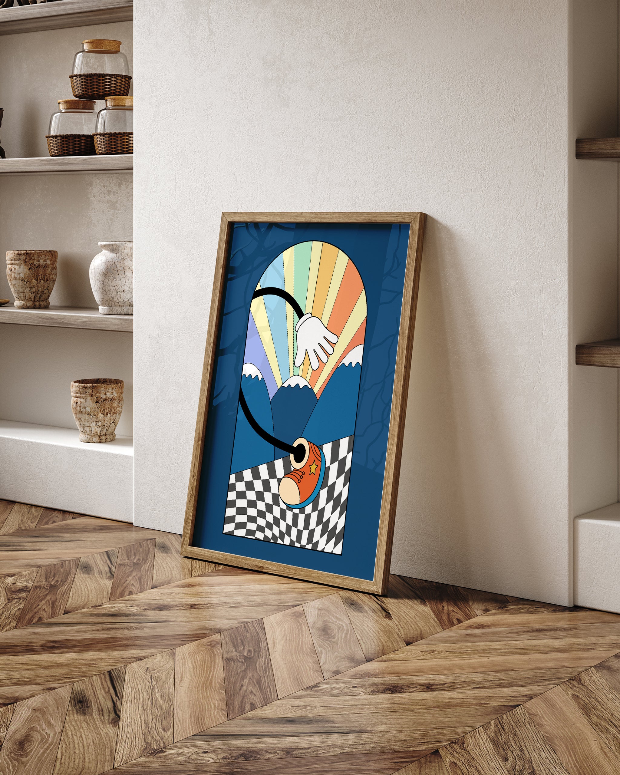 Groovy Walk-psoter-wall_art-decor-The Poster Square