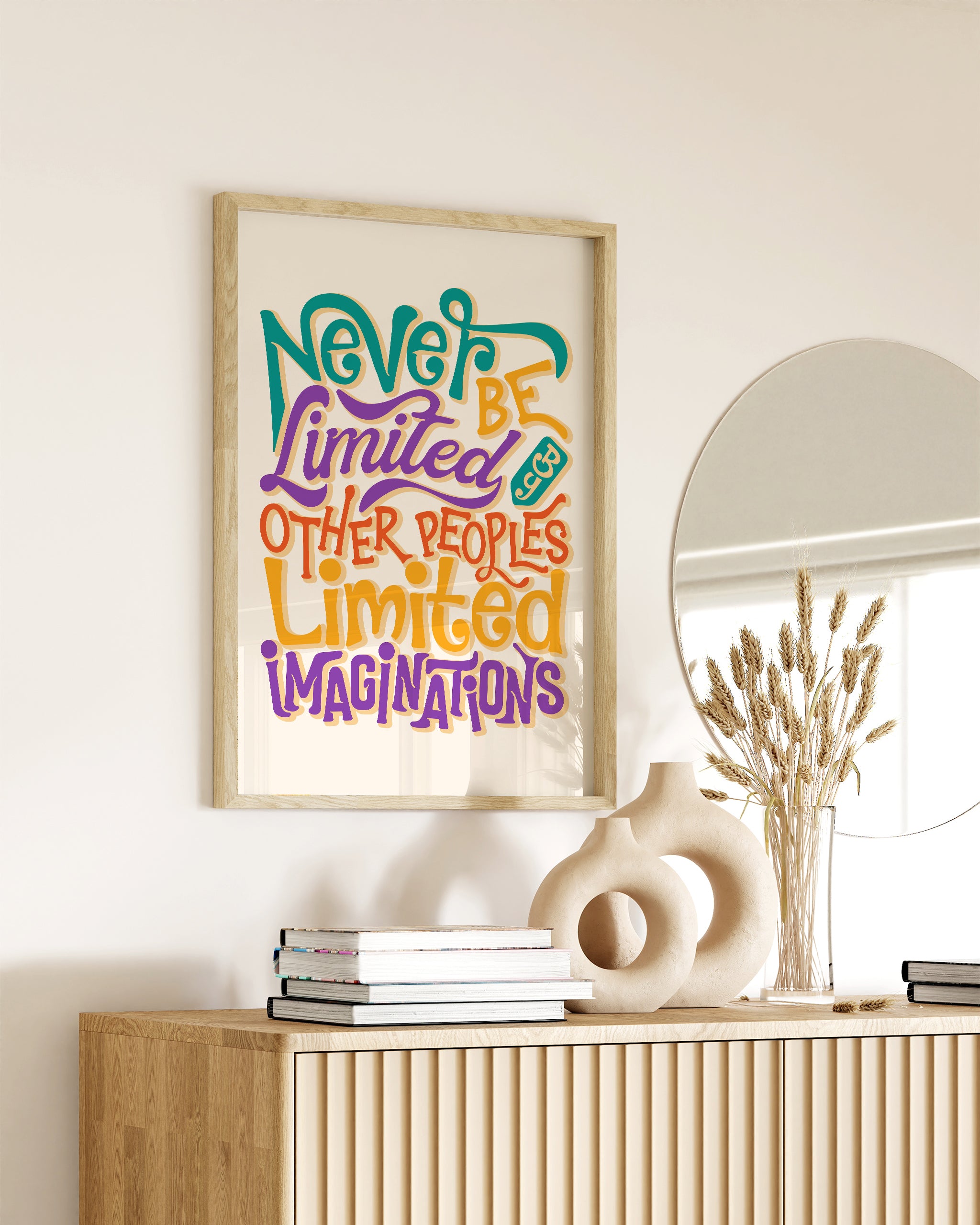 Never Be limited-psoter-wall_art-decor-The Poster Square