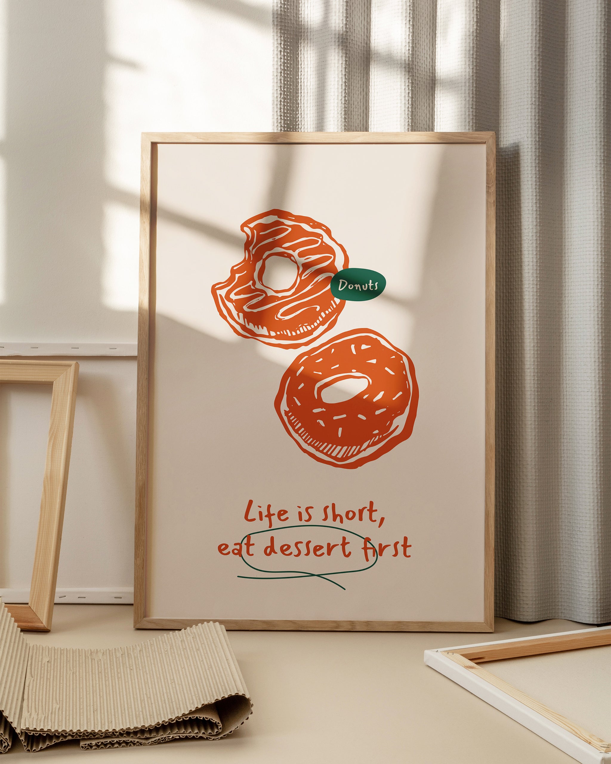 Dessert First, Questions Later-psoter-wall_art-decor-The Poster Square