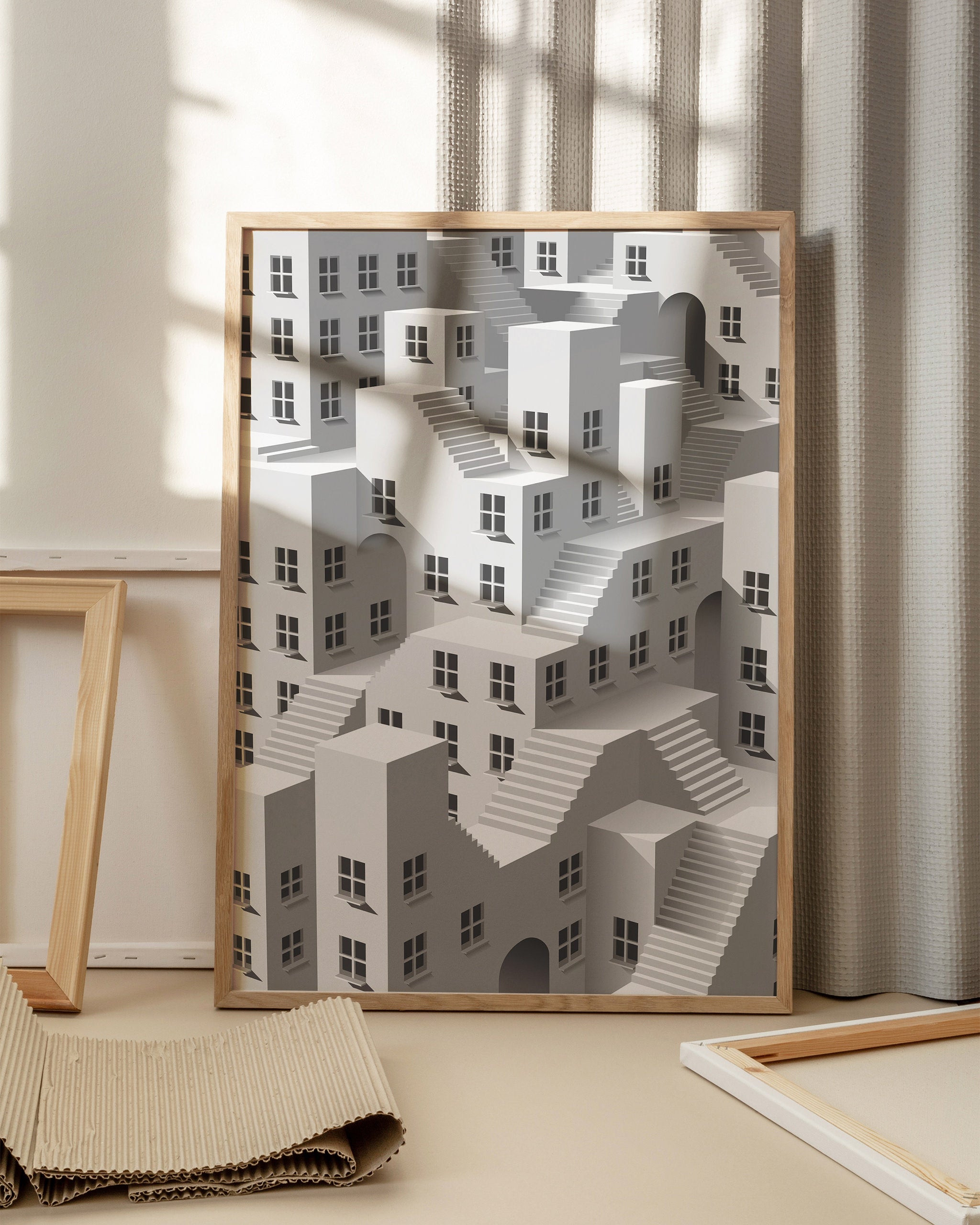 Stairway to Intrigue No.2-psoter-wall_art-decor-The Poster Square