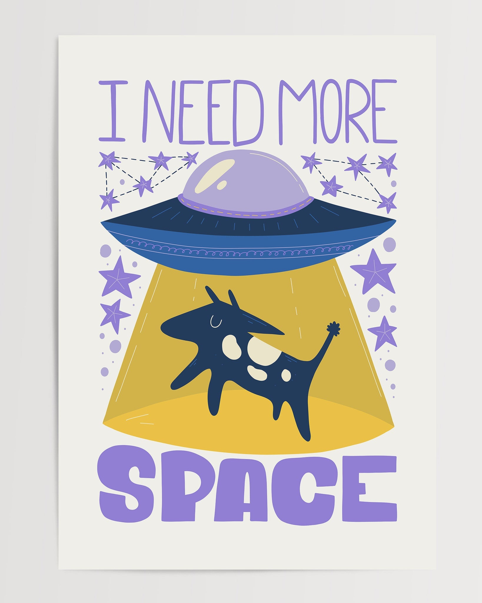 Space Illustration N2 The Poster Square