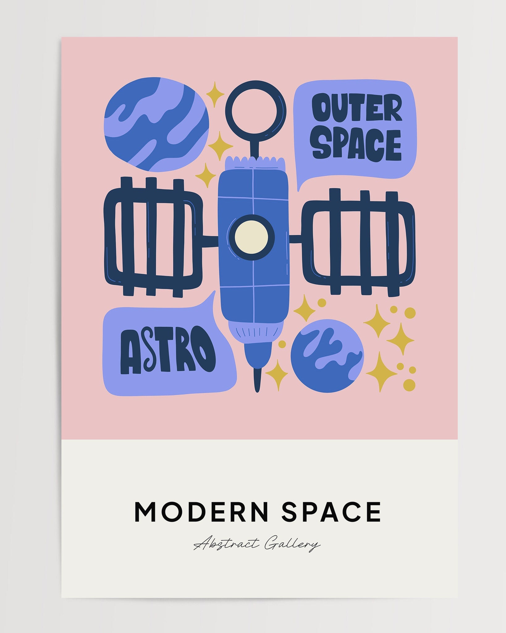 Space Illustration N6 The Poster Square