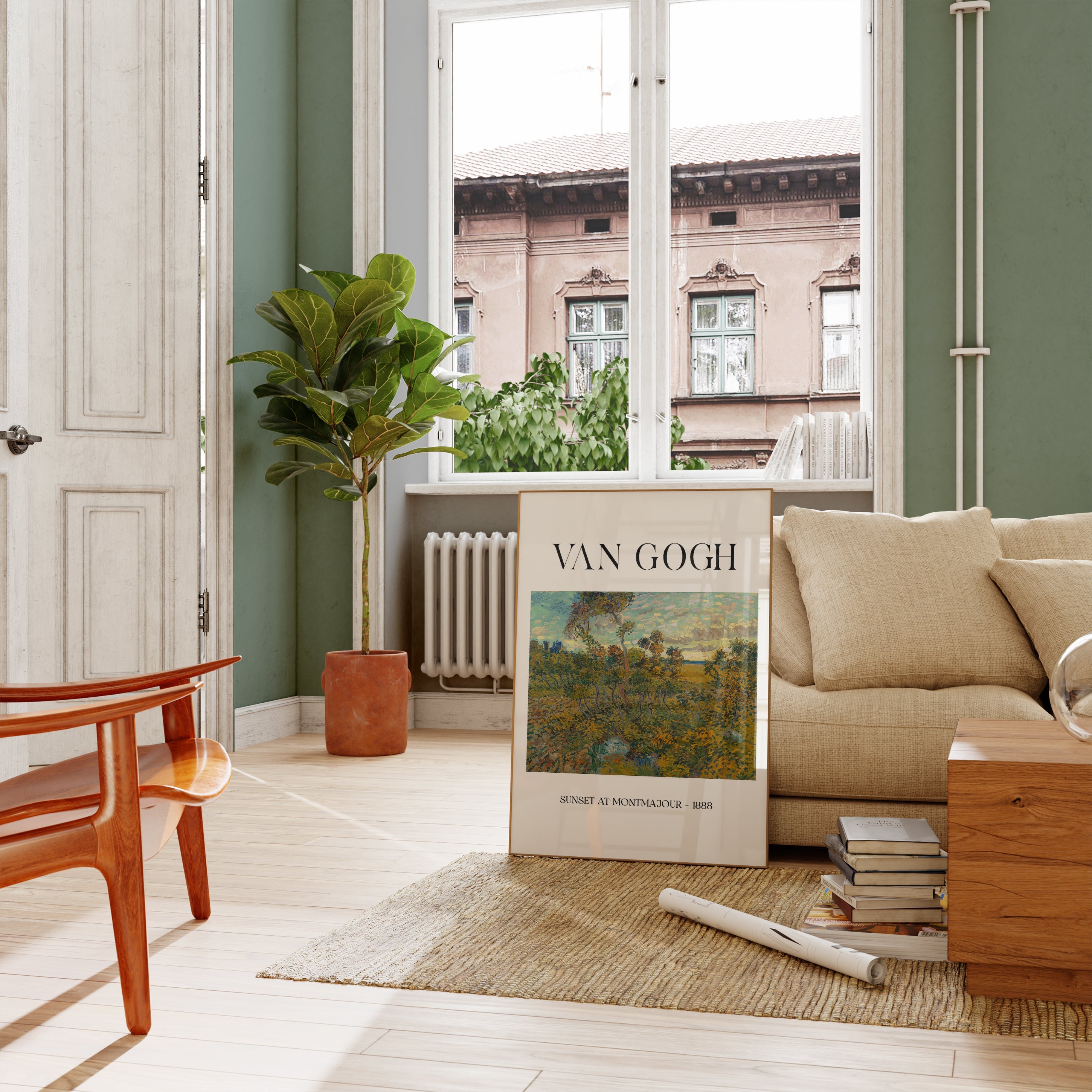 Sunset at Montmajour (1888) The Poster Square