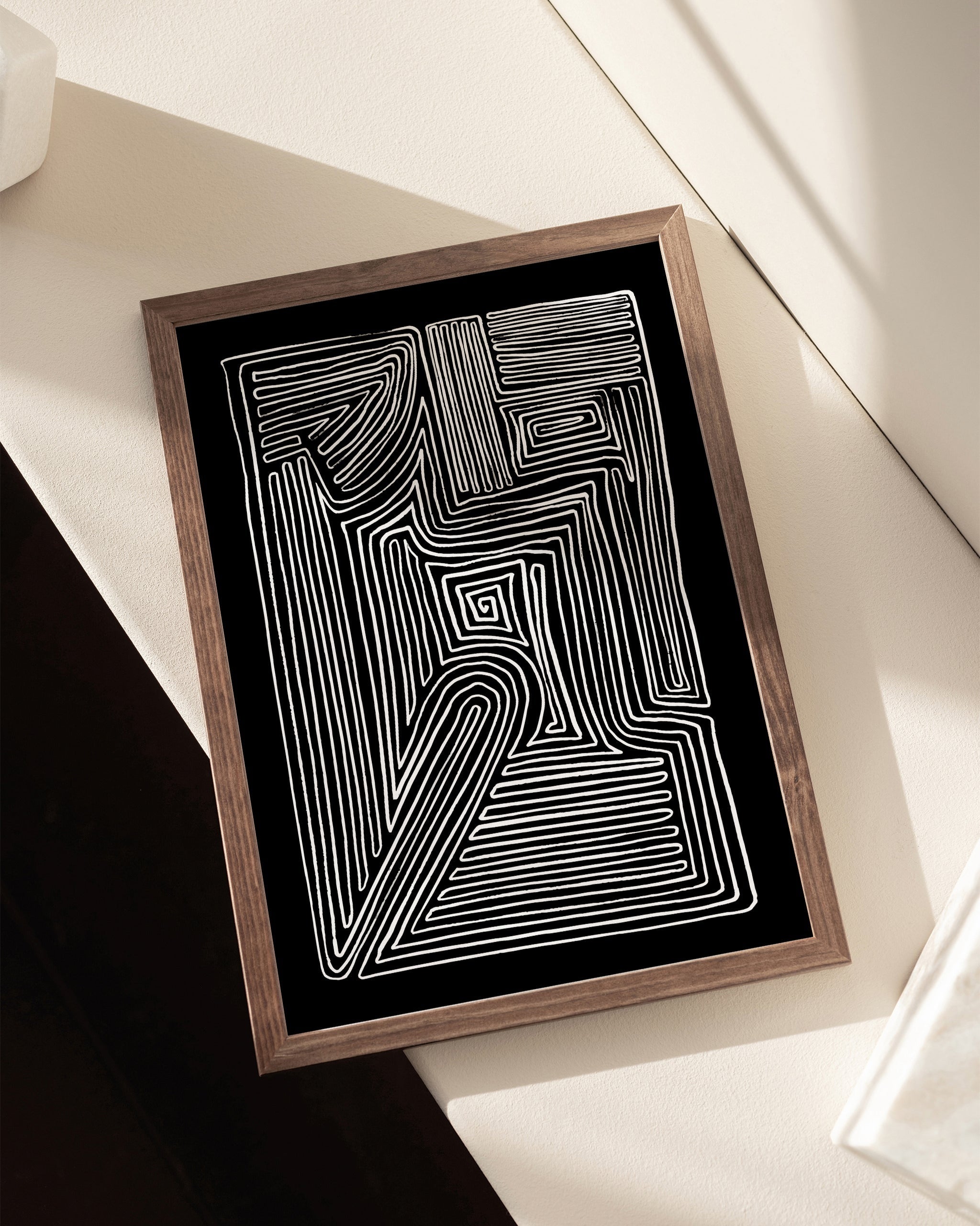 Abstract Maze-psoter-wall_art-decor-The Poster Square