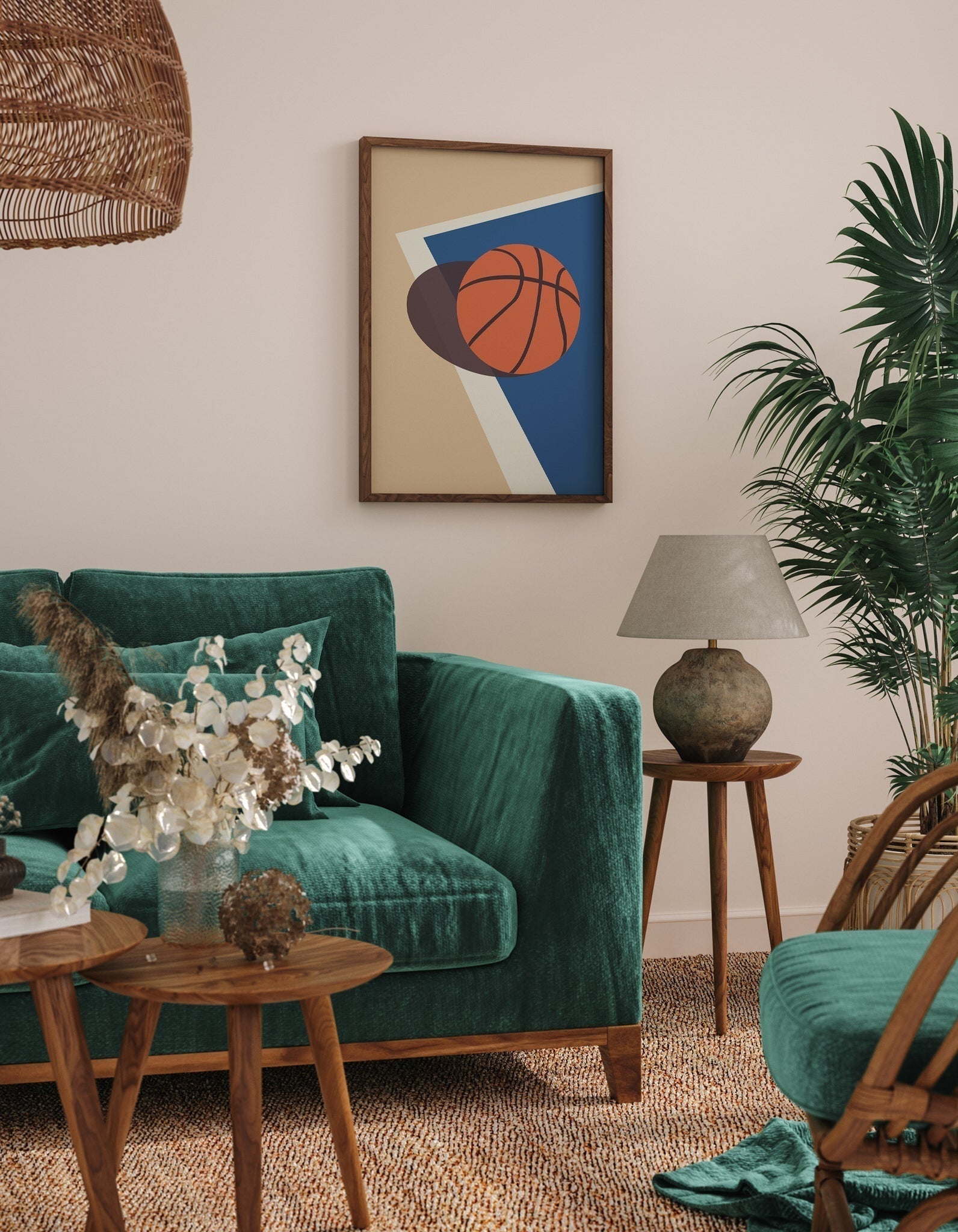 Basketball Illustration-psoter-wall_art-decor-The Poster Square